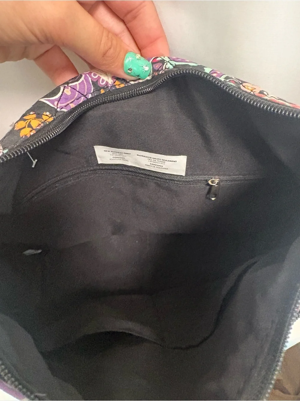 Waverly Black Paisley Shoulder Bag with Multicolor Accents
